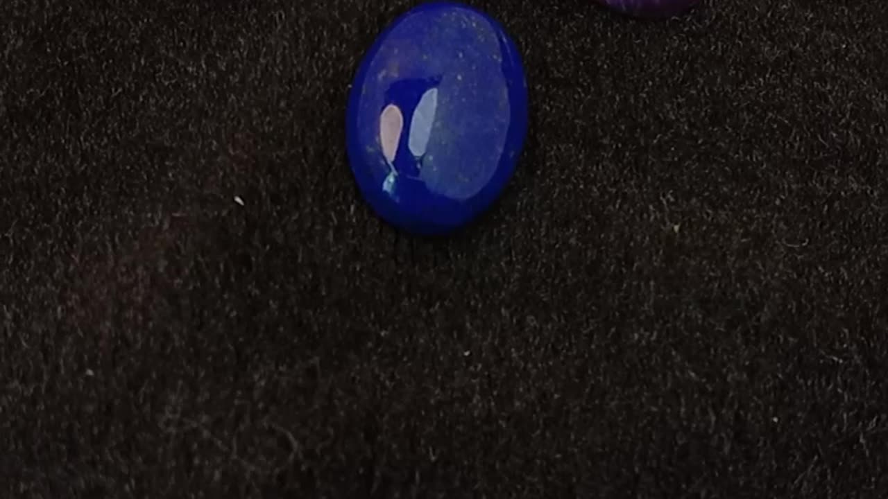 Lapis lazuli Charoite and Orange mandarin Garnet Color blue purple orange Shapeoval