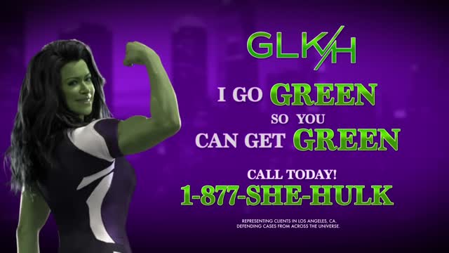 GLK&H Commercial Marvel Studios’ She-Hulk Attorney at Law Disney+