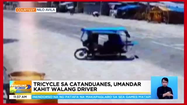 Tricycle sa Catanduanes,umandar kahit walang driver