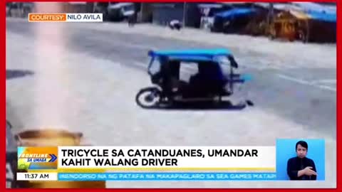 Tricycle sa Catanduanes,umandar kahit walang driver