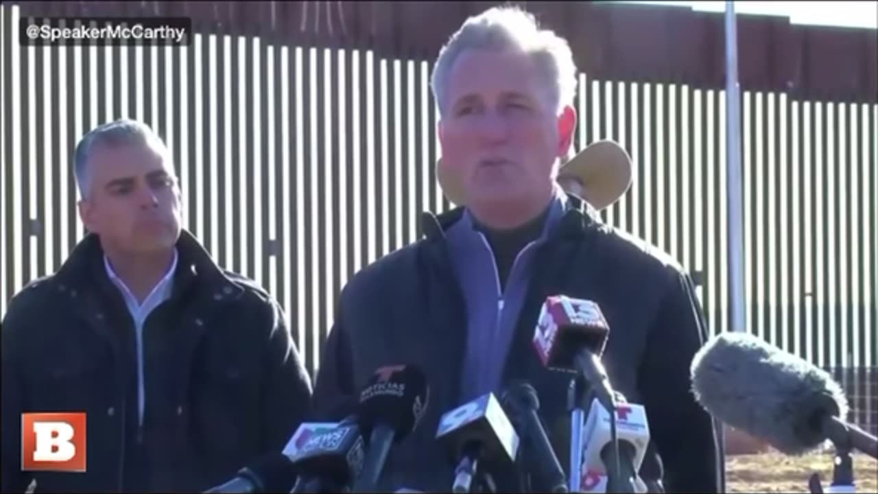 Republican Speaker of the House, Kevin McCarthy on AZ border.