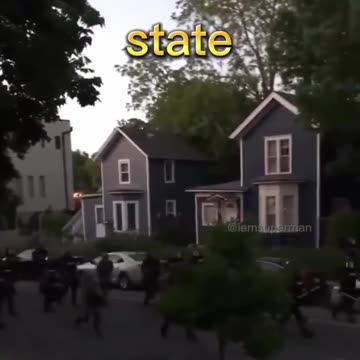 Tim Walz Governor of Minneapolis shot paint rounds at residents standing on their porch