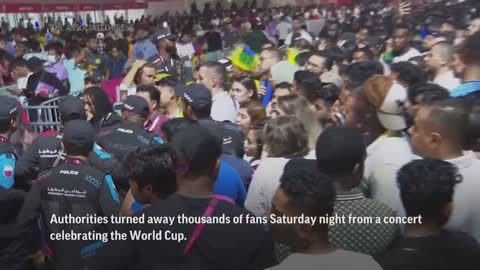 Fans turned away from concert on World Cup eve