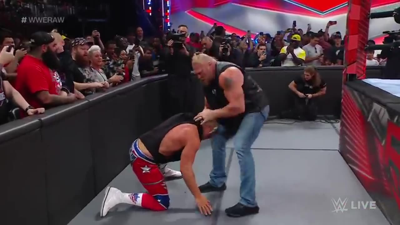 Brock Lesnar mauls Cody Rhodes with surprised attack