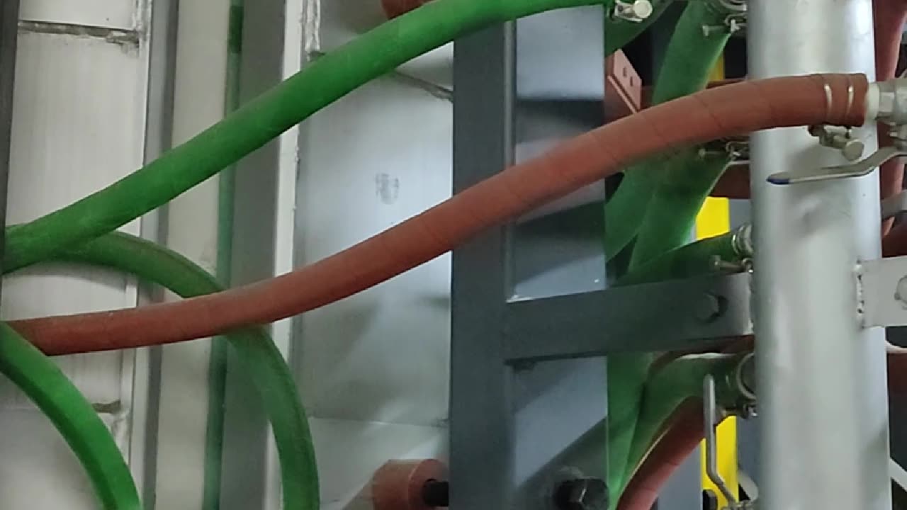 Video of the customer's site, the steel shell furnace is being installed.