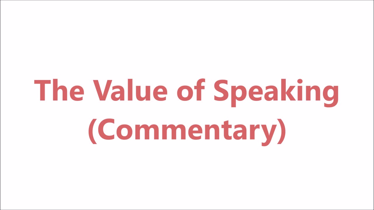 Psychology | The Value of Speaking - RGW Teaching