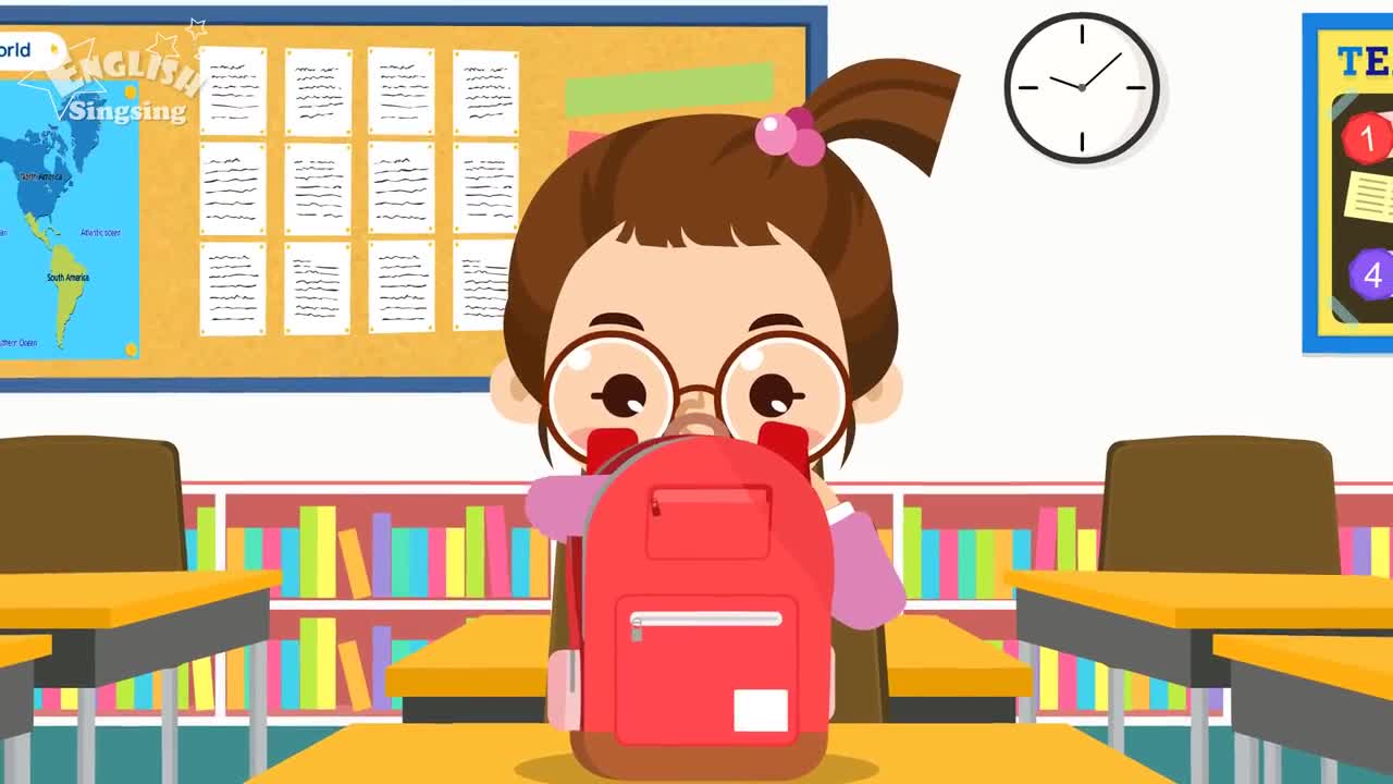 Kids vocabulary - School Supplies - Learn English for kids - English educational video