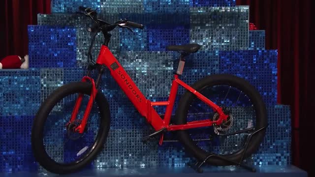 Tonight Show Stocking Stuffers SONDORS Smart Step ReCycled e-bike The Tonight Show