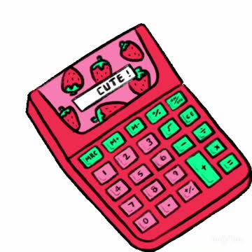 Cute Calculator Gif! 🥰