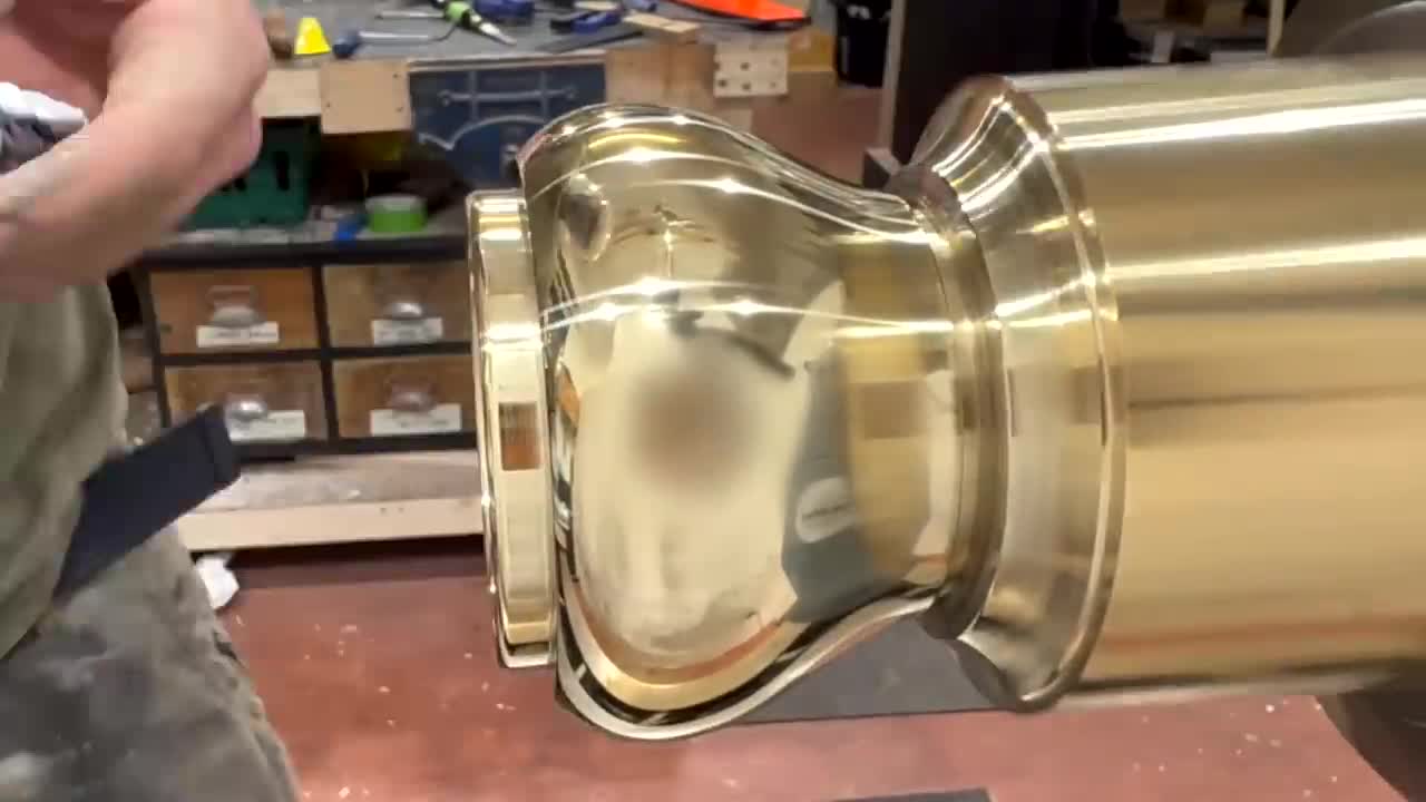 Woodturning - I Turned Solid Brass On A Wood Lathe !!7