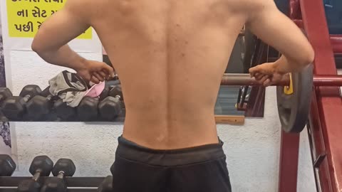 The back flex on my gym