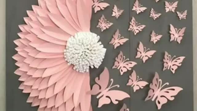 Beautiful different colourful paper flower decoration ideas