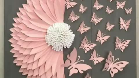 Beautiful different colourful paper flower decoration ideas