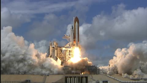 NASA rocket flight into space