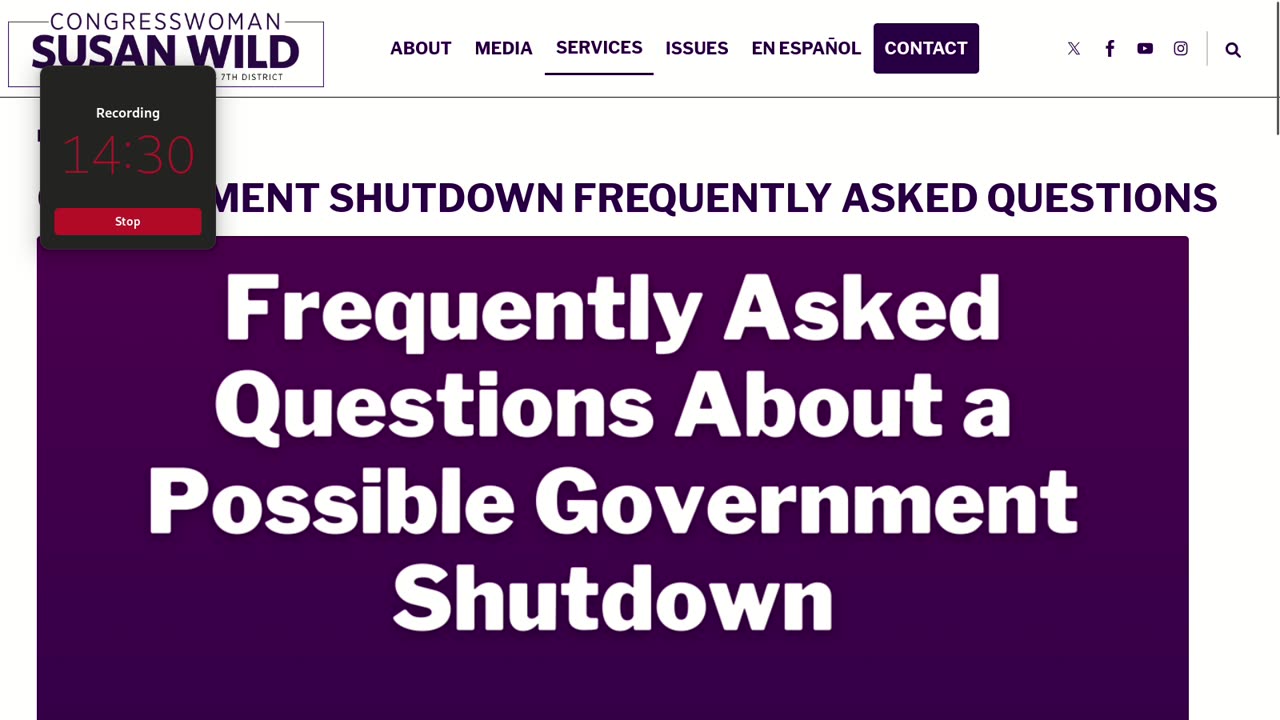 PSA Regarding Government Shutdowns