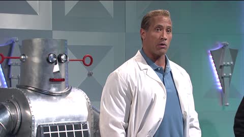 Dwayne "The Rock" Johnson invents child molesting robot "robo chomo"