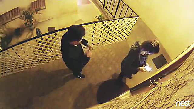 Couple Dances in Front of Security Camera