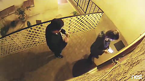 Couple Dances in Front of Security Camera