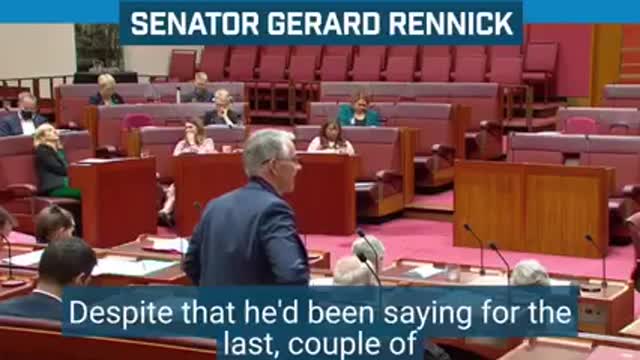 This is Senator Gerard Rennick from Australia.