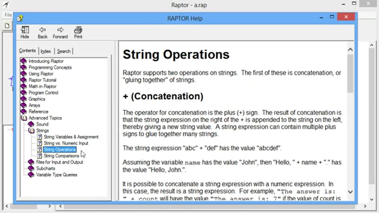 PLD L7 Lec 3 Reversing a String in RAPTOR