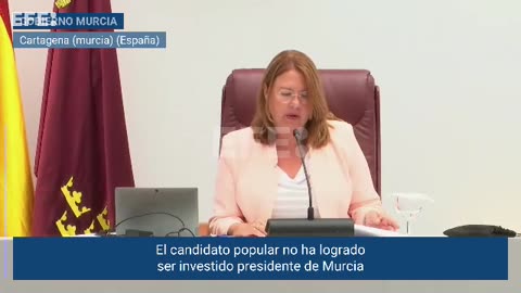 fracasa la investidura de López Miras (PP)