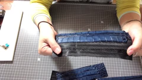 Leather goods manufacturing process