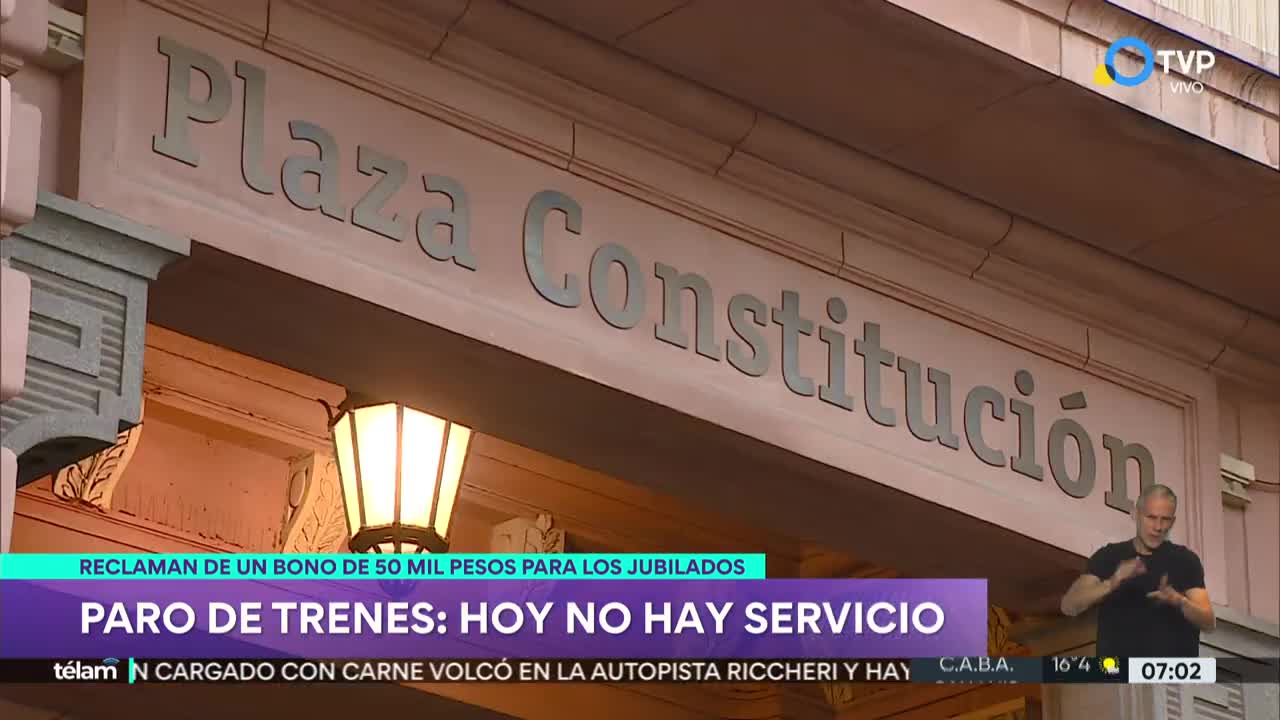 Paro de trenes: la Fraternidad no acató la conciliación obligatoria y no hay servicio