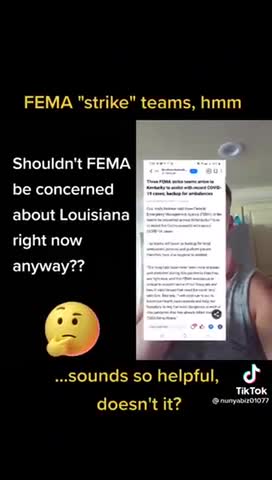 FEMA STRIKE TEAMS COMING SOON
