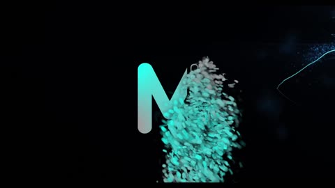 Particle logo intro