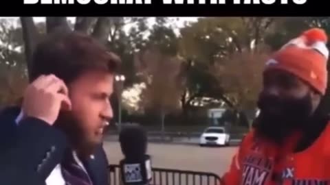 Democrat Biden supporter gets his ass handed to him