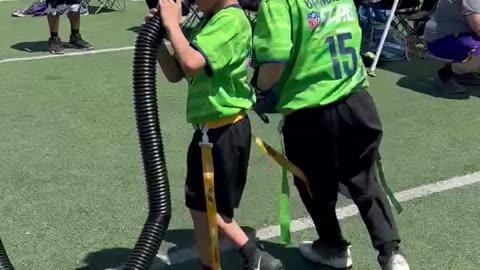 [Game#8] Seahawks win - kiddos goofing off