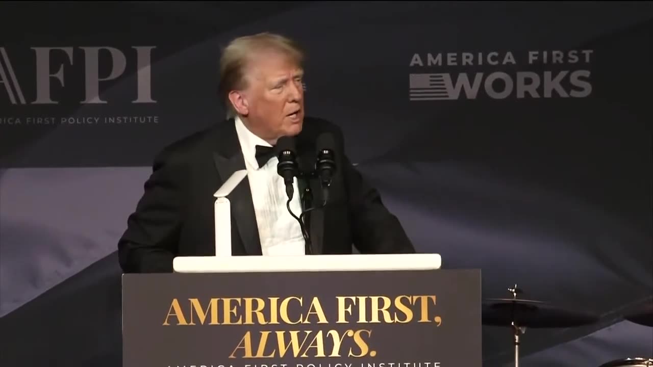 Donald Trump will give remarks at the America First Police Institute gala