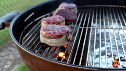 Best Bacon Wrapped Filet Mignon Ever | Reverse Sear | Filet Recipe