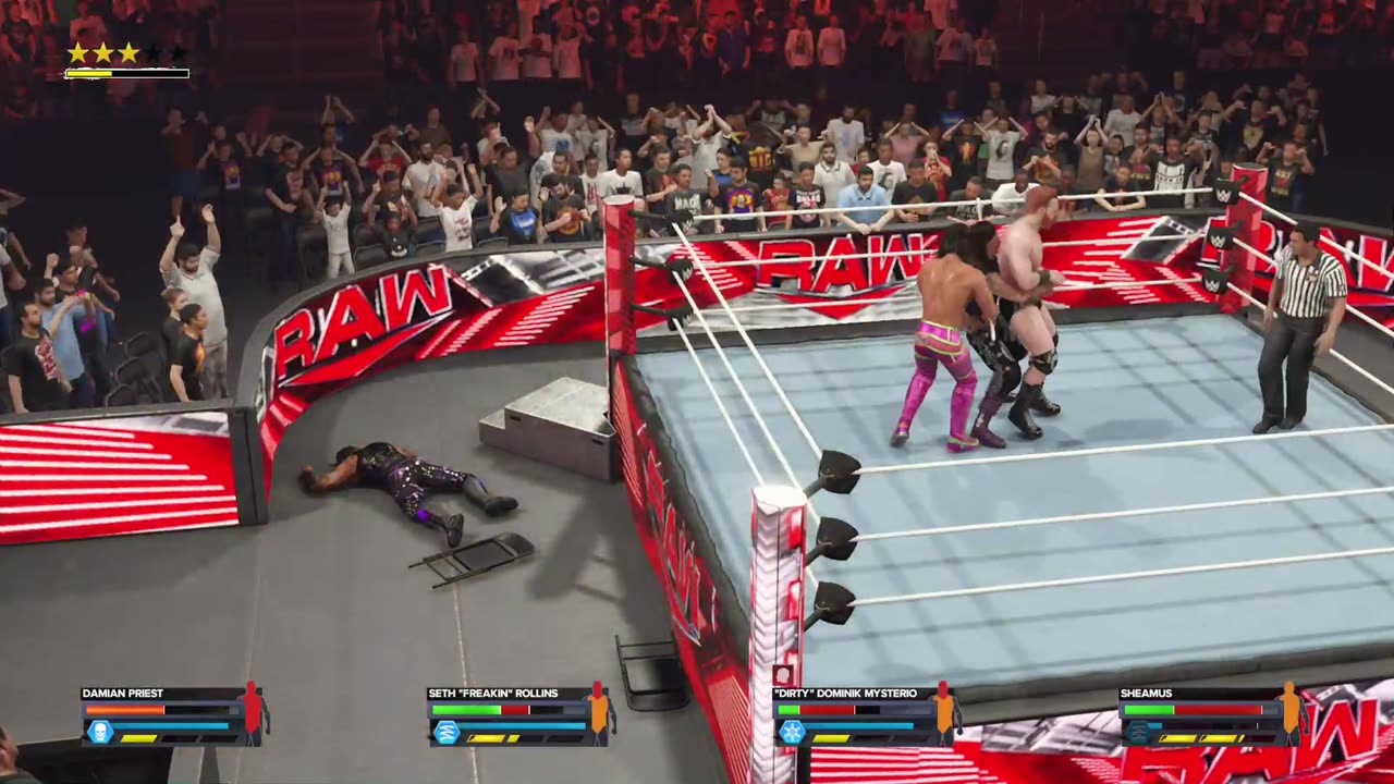 MONDAY NIGHT RAW Fatal 4-WAY - Seth VS Sheamus VS Dom VS Priest - WWE 2K24