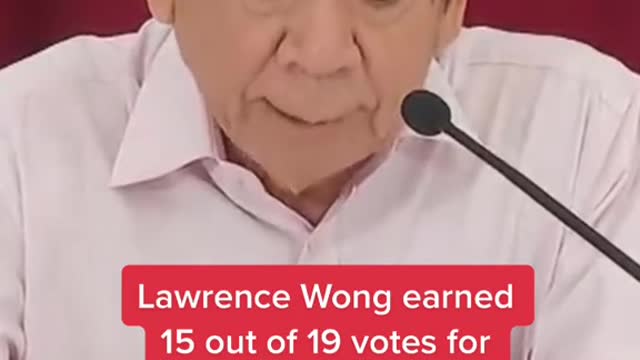 Lawrence Wong earned 15 out of 19 votes for PAP's 4G leader