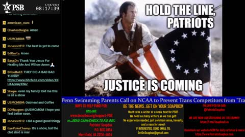2022-01-10 07:00 EST - Patriots Soapbox AM: with LadyRWB , MykelJaye & DD