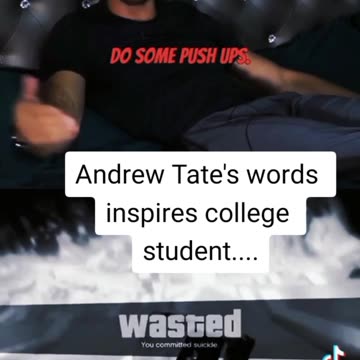 BANNED! Tiktok vid #2: ANDREW TATE inspires college student