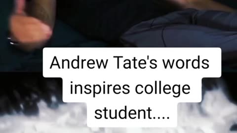 BANNED! Tiktok vid #2: ANDREW TATE inspires college student