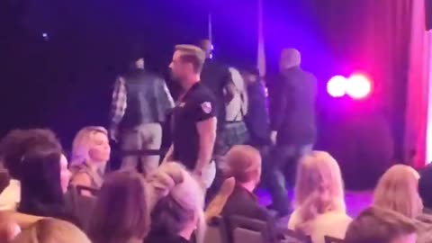 Fat trans tried to storm the stage during a Matt Gaetz speech.