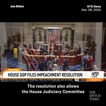 House GOP files impeachment resolution