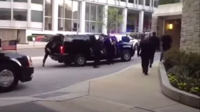 President Trump"Security Nearly a Car Crash