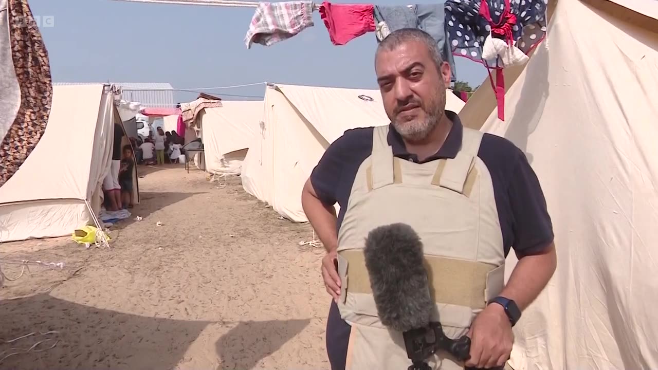 Rushdi Abualouf reports from Gaza camp where thousands live in tents