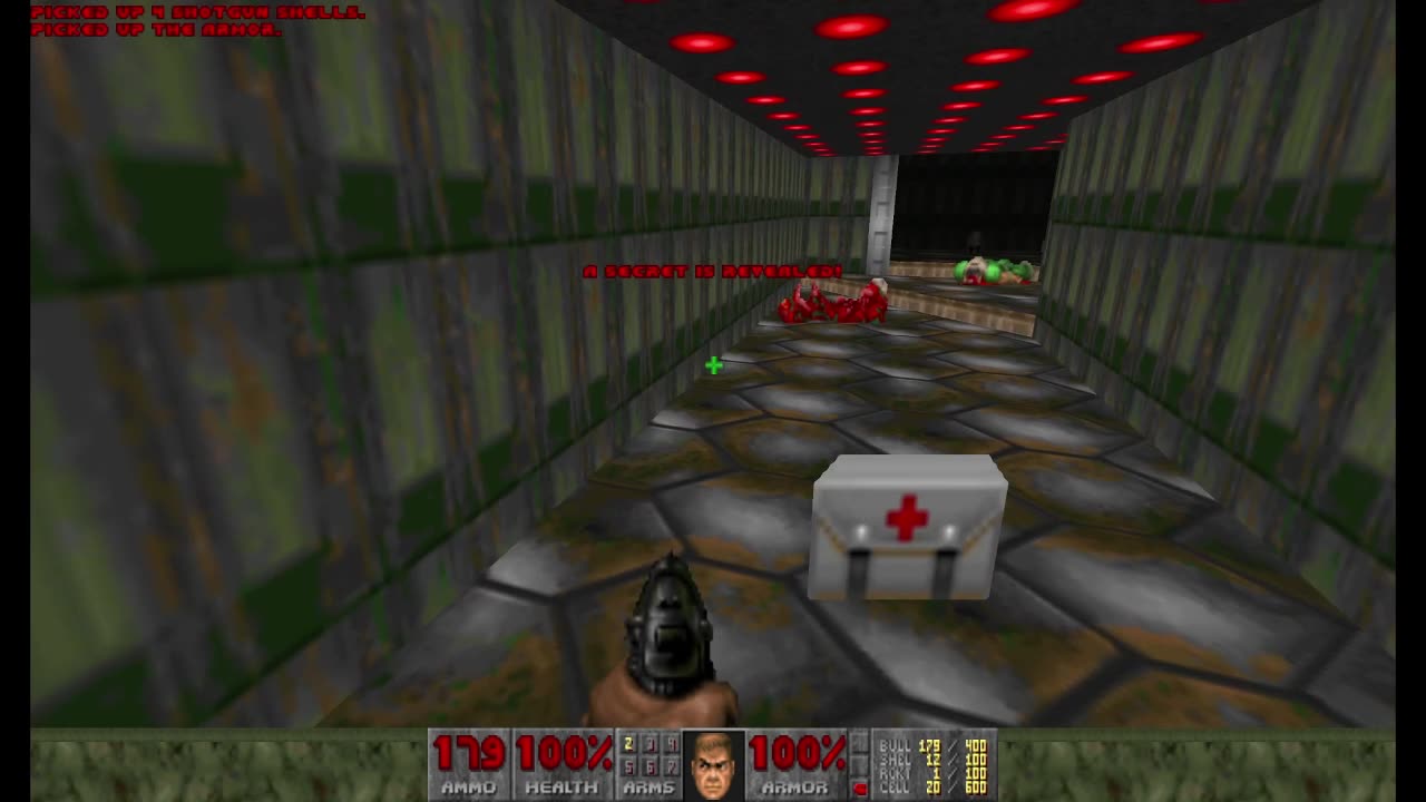 Final Doom - Knee-Deep in the Dead - Nuclear Plant (E1M2) - All secrets