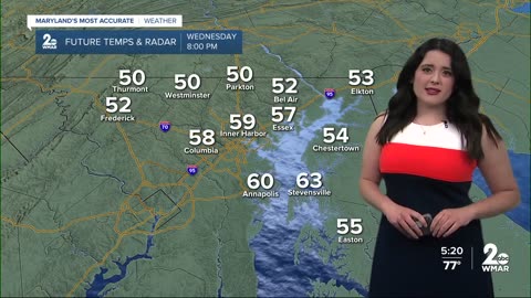 WMAR-2 News Ally Blake Monday weather