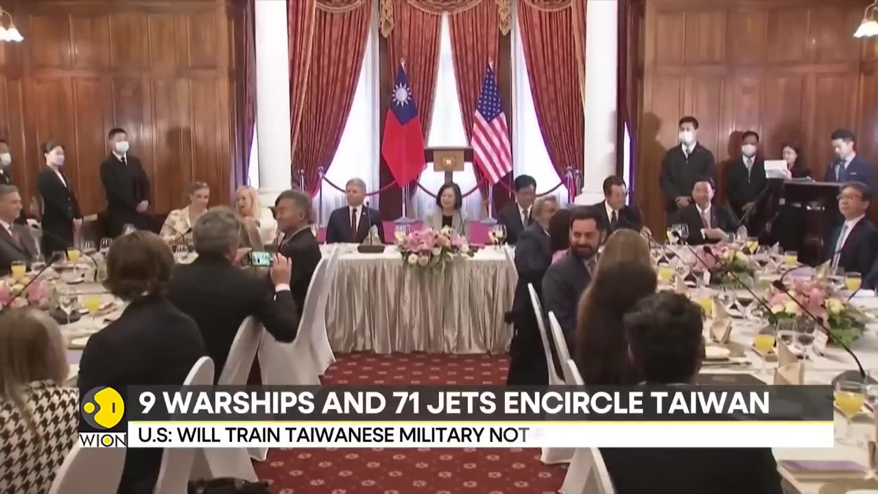 9 warships and 71 jets encircle Taiwan | Latest World News | English News