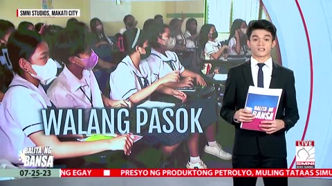 Ilang lugar sa bansa wala paring pasok ngayong araw ng martes dahil sa Bagyong Egay