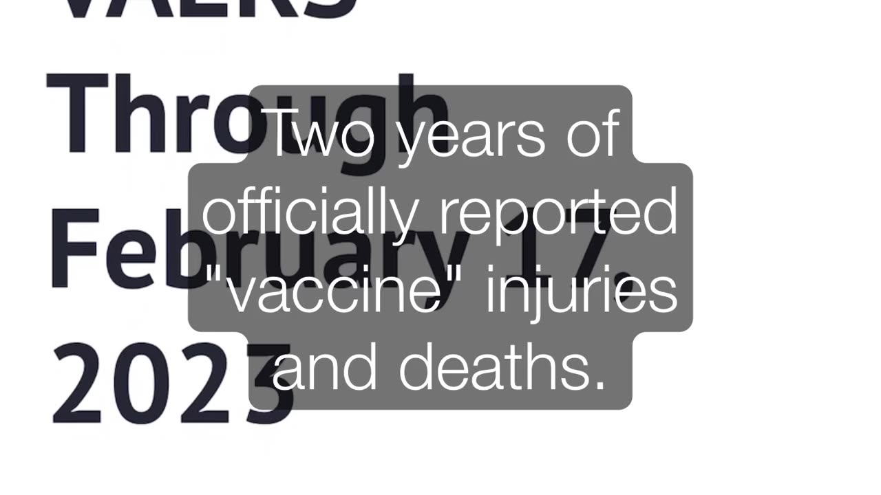 VAERS Reported Vaccine Injuries and Deaths