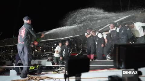 Andoo Comanche wins line honours in the 2022 Sydney to Hobart yacht race ABC News