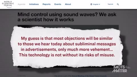 Mind Control w/ sound waves?