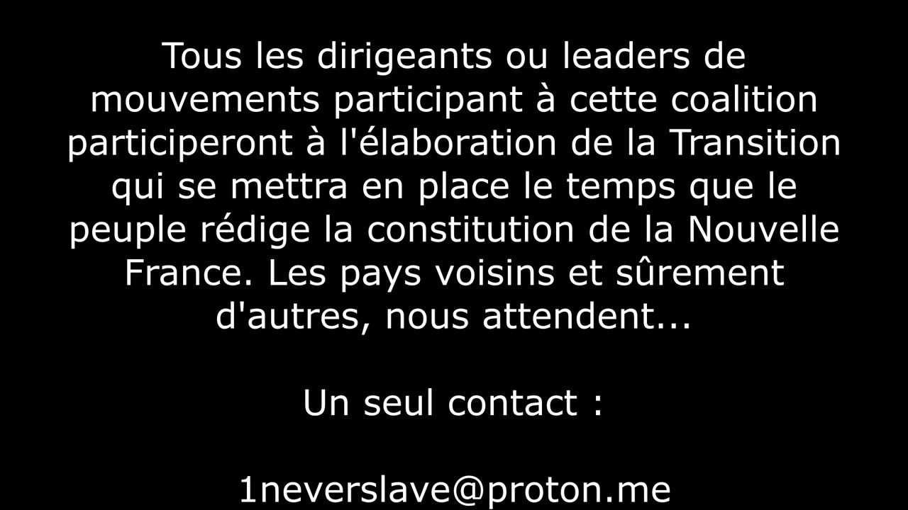 Coalition pour la mobilisation générale, + infos June 5, 2024